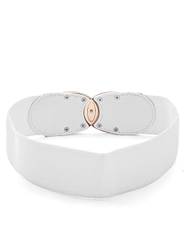 Shining Diva Fashion Waist Belt for Women Dresses Jeans Skirts Hip Saree Western Traditional (White) (14819wb)