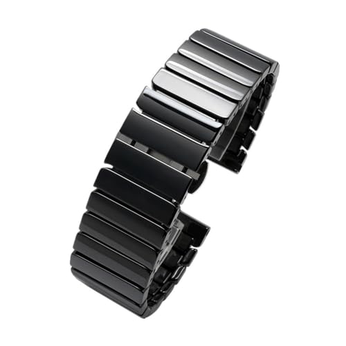 Bracelet montre acier céramique 22 mm chic pour le bureau et le sport
