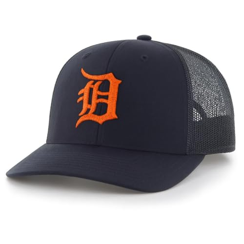 Gorra Trucker Azul Marino Naranja Ajustable Snapback miniatura 1