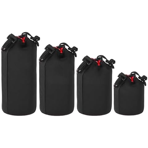 LUOCAI Lens Pouch Set with Four Sizes Cover