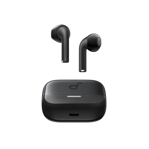 Soundcore K20i by Anker, Semi-in-Ear Earbuds, Bluetooth Wireless, 36H Playtime, Fast Charge, Clear Sound, Comfortable Fit, ENC 2-Mic Clear Calls, Custom EQ, IPX5, Bluetooth 5.3, App Control