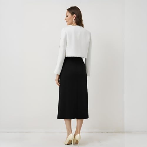 Women's Rhinestone Blazer Jacket – Elegant Long Sleeve Dressy Coat for Wedding, Party, Evening Events3