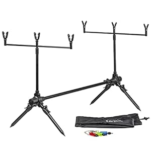 DD-Tackle Karper Rod Pod + 3 Swing 2 Buzzer Bar 6 hengelkussens houder & tas