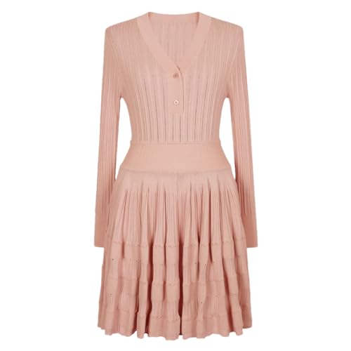 Robe en tricot à manches longues confortable pour un style casual chic