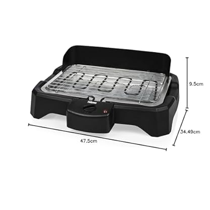 Tristar BQ-2824 Elektrischer Tischgrill, regulierbares Thermostat, 2000 W, rauchfreies Grillen, Schwarz – Bild 8