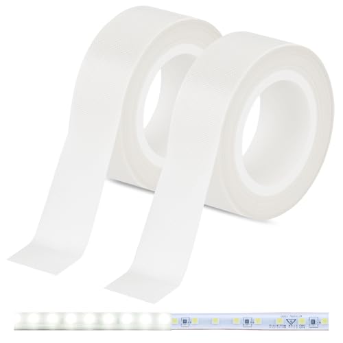 Light Soften Tape 2 PCS 0.78inx29ft LED Light Strip Masking Tape for Slightly Diffuser Light,White