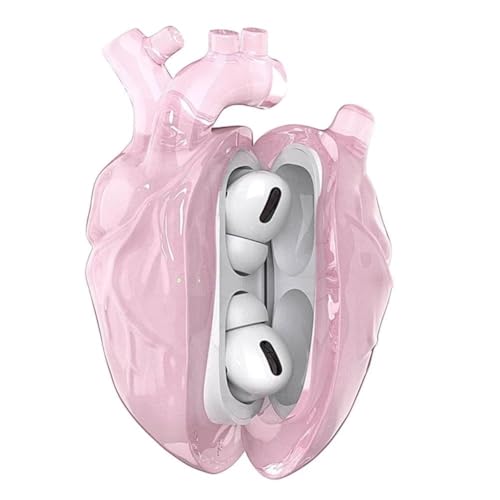 CYAYLM �s���N �C���z���P�[�X Airpods Pro/Pro2/3�p ���C�����XBluetooth�P�[�X �n�[�g�f�U�C�� �����h�~ �V���R���f��