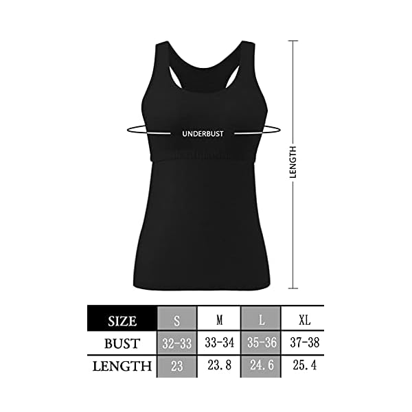 Rosyline-Tank-Tops-for-Women-with-Shelf-Bra-Racerback-Workout-Yoga-Tops-Undershirts-for-Women Rosyline Tank Tops for Women with Shelf Bra Racerback Workout Yoga Tops Undershirts for Women Black/Navy Blue/Wine Red M