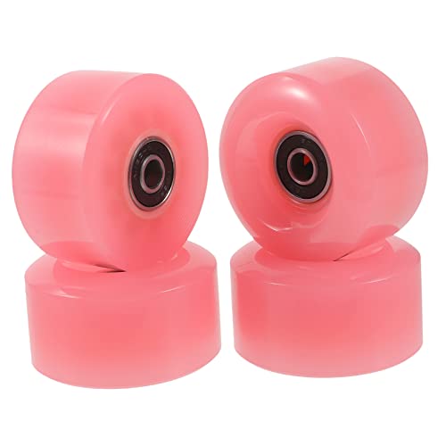GANAZONO Roller Skate Wheels 4pcs Decorative High Elastic for Outdoor Skating Skates Accessories
