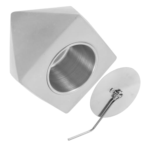 ibasenice 1Juego Brasero Portátil De Mesa De Hormigón para Interiores y Exteriores para Jardín Camping y Color Oscuro
