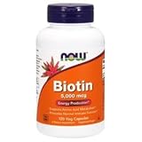 ビオチン（ビタミンH） 5000mcg（5mg）カプセル120粒（ナウフーズ） [並行輸入品]