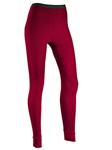 Indera Mills Women's ICEtex Dual Face Fleeced HydroPur Raschel Knit Drawers, Pomegranate, XLarge