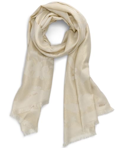 Calvin Klein Floral Vines Lightweight Lurex Scarf