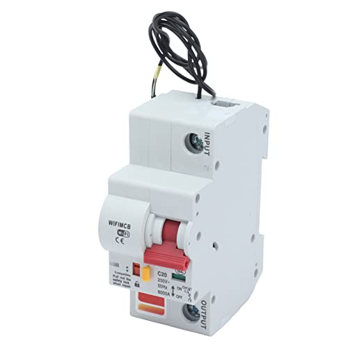 Disjoncteur intelligent PA66 coque ignifuge protection 6000V WiFi 20A