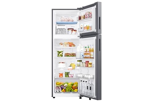 Image of Samsung 256 L, 2 Star, Convertible, Digital Inverter Frost Free Double Door Refrigerator (RT40H30U2PHL, Silver, Light Doi Metal, 2026 Model)