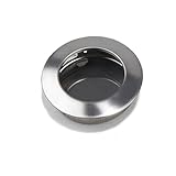Invisible Cabinet Handle Round Embedded Door Handles Stainless Steel Sliding Door Drawer Pull(Style 2)