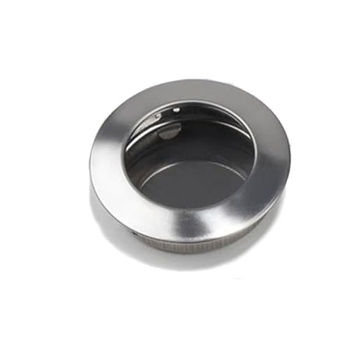 Invisible Cabinet Handle Round Embedded Door Handles Stainless Steel Sliding Door Drawer Pull(Style 2)