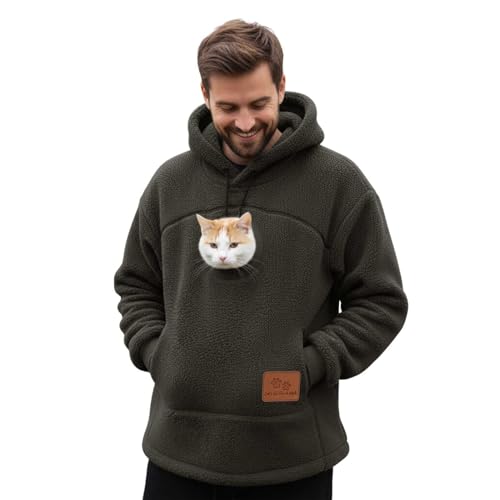 Unisex Zippered Pet Carrier Hoodie