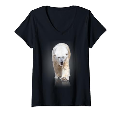 Donna like a polar bear - Polar Bear Arctic Animal Maglietta con Collo a V