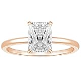 Ayoiow Anillos de compromiso para mujer, anillo de aniversario de plata de ley 925 con circonita cúbica, Q 1/2, Plata de ley, Circonita cúbica