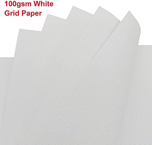 Getvow A5 Spiral Dot Grid Notebook - A5 Bullet Dotted Journal, 80 Sheets / 160 Pages, 100gsm White Paper, Transparent Hardcover