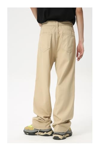 Men's Jeans Autunm Retro Khaki Wide-Leg Casual Commute Home Weekend Long Pants3