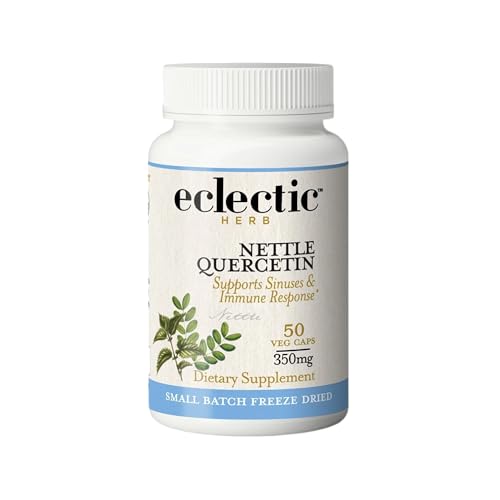 Eclectic Institute Raw Fresh Freeze-Dried Non-GMO Nettles - Quercetin | 50 CT (350 mg)