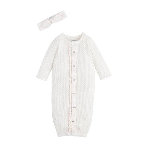 Mud Pie Children's Rosette Polka Dot Gown; 0-3M