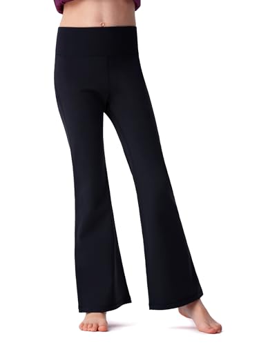 Kids' Activewear Leggings Super Soft Black Flare Leggings Girls' Yoga Pants