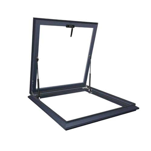 Claraboyas personalizables para techo, aleación de aluminio y vidrio templado, fácil instalación para ático, sótano y solárium, 50 x 95 cm