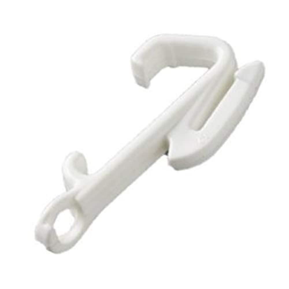 Merriway White Bh06734 (50 Pcs) Curtain Glider Hooks Plastic To Fit Swish Sologlide - Pack Of 50 Pieces