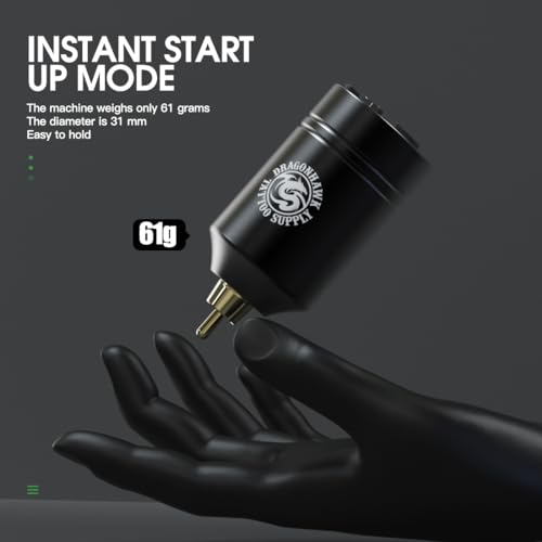 Dragonhawk B2 Tattoo Battery Power Supply Wireless Lightweight Small Digital Display for Rca Jack Tattoo Pen Machine