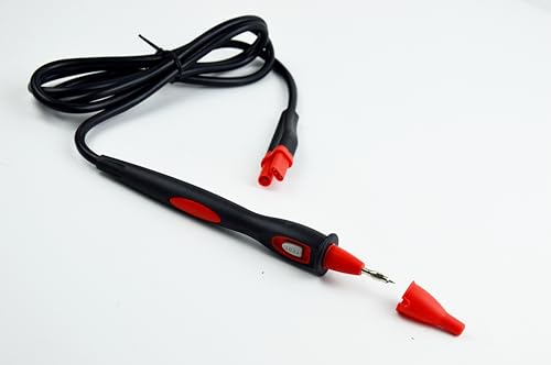 Image of ZIBOO TP165X PRO Upgraded Version Remote Control Probe with Test Button , with Switch,Use for Megohmmeter Insulation Resistance Tester,for 1503 1507 1587 1577 1550B (TP165X PRO), red