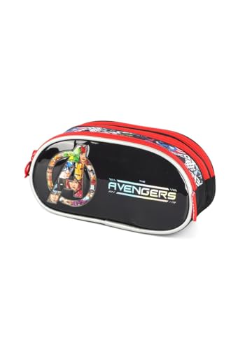 Estojo Luxcel Avengers 3Fecho Preto Ei41635ag