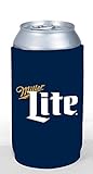 Miller Lite 16oz Beer Can Cooler Holder Kaddy Coolie Huggie Pounder Navy