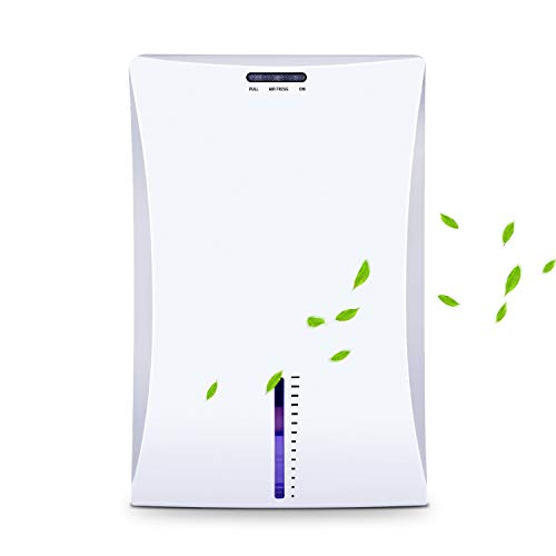 LATITOP Small Dehumidifier, Quiet Electric Dehumidifier with 2000ml Detachable Water Tank, High Humidity