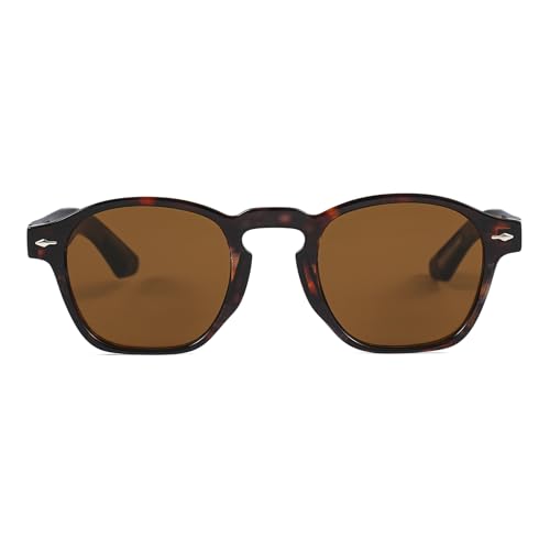 Image of Gleyemor Fashion Sunglasses for Men Women Tortoise Shell Sunglasses Trendy Unisex Style UV400 Protection Shades