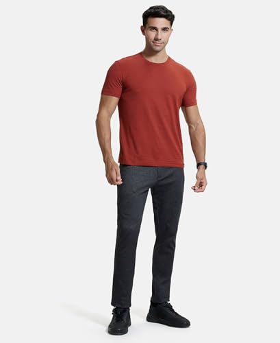 Image of Jockey IM21 Men's Super Combed Supima Cotton Solid Round Neck Half Sleeve T-Shirt