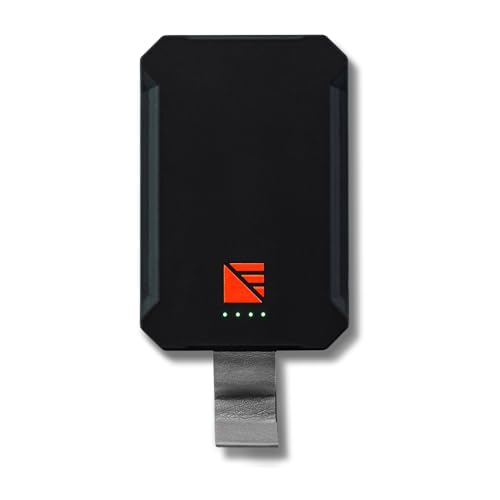 Dark Energy Poseidon Nano Portable Charger | 3,000mAh | Wireless, Pocket-Sized, Rugged Power Bank Compatible with MagSafe with Additional Fast Charging 12W USB-C Output