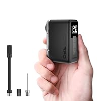 COOSPO X1 自転車 空気入れ 電動 120PSI ロードバイク 電動ポンプ 携帯 気圧表示 米式/英式/仏式 全バルブ対応 超小型 軽量 エアコンプレッサー 日本語説明書