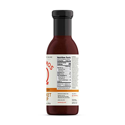 Kosmos Q Brisket Mop, Sweet & Savory Brisket Marinade for Moisture, Flavor & Tenderness, Natural BBQ Mop for Brisket, Ribs, Burnt Ends, Chuck Roast & More, Gluten Free, 13.5 Oz Bottle
