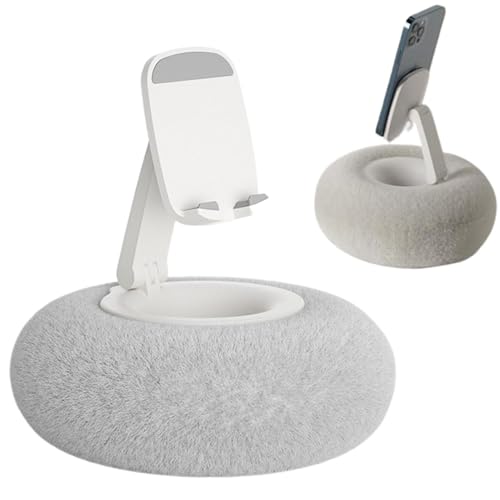 Cojín de almohada para soporte de teléfono portátil en sofá y cama ajustable suave