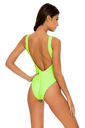 Luli Babe In Miami - Tank One Piece-Ejc - L/Neon Lime #TOP1