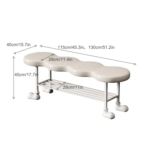 Banc de rangement en cuir avec assise rembourrée pour optimiser l'entrée - 3