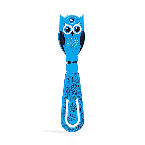 Image of Gifts for Readers & Writers Book Light for Kids, Clip On Reading Light for Bed, 2in1 Flexilight Pals & Bookmark, Small & Lightweight with a Soft Glow, 2 Batteries Included, Owl