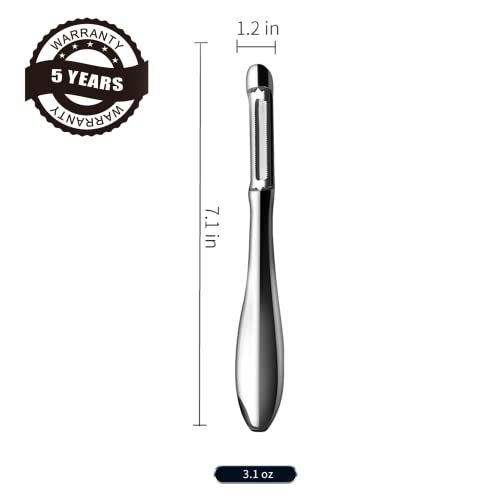 Premium Vegetable Peeler Stainless Steel - Ultra Sharp Blade - Potato Peeler - I Peeler - Ergonomic Non-Slip Handle Potato Peelers For Kitchen - Veggie Peeler, Fruit Peeler - 5 Years Of Warranty #TOP5