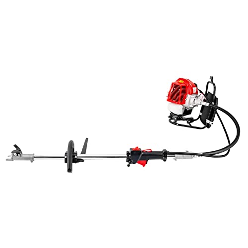 innytund Desbrozadora de gasolina 4 en 1 de 52 cc de 2 tiempos, de gasolina, para cepillo, cortacésped, motosierra, podadora, cortacésped, cortasetos, YLNXC75XWDML8-TDKA