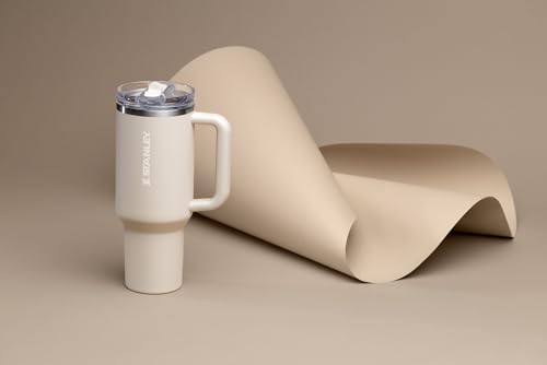 Image of STANLEY Quencher ProTour Flip Straw Tumbler with Leakproof Lid 40 oz | Built-in Straw & Handle | Cupholder Compatible for Travel | insulated Stainless Steel Cup | BPA-Free | Exclusive Toasted Almond
