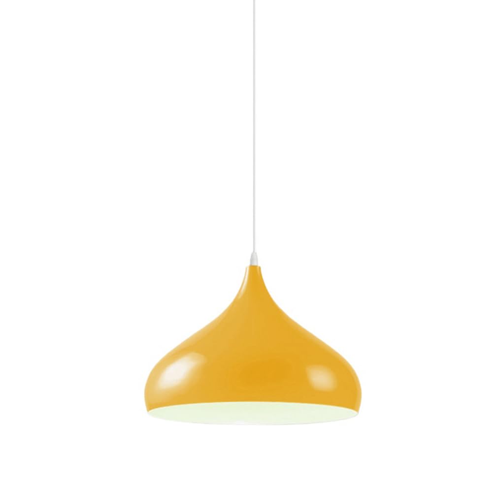 Lustre table à manger rétro jaune pour des repas conviviaux en famille