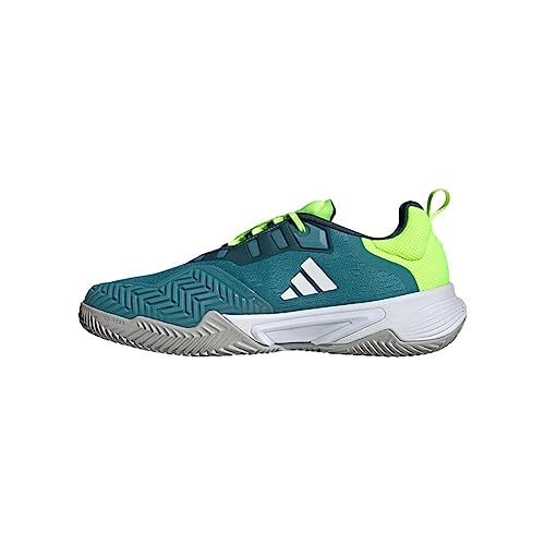 adidas Men`s Barricade Clay Tennis Shoes Arctic Night and White4